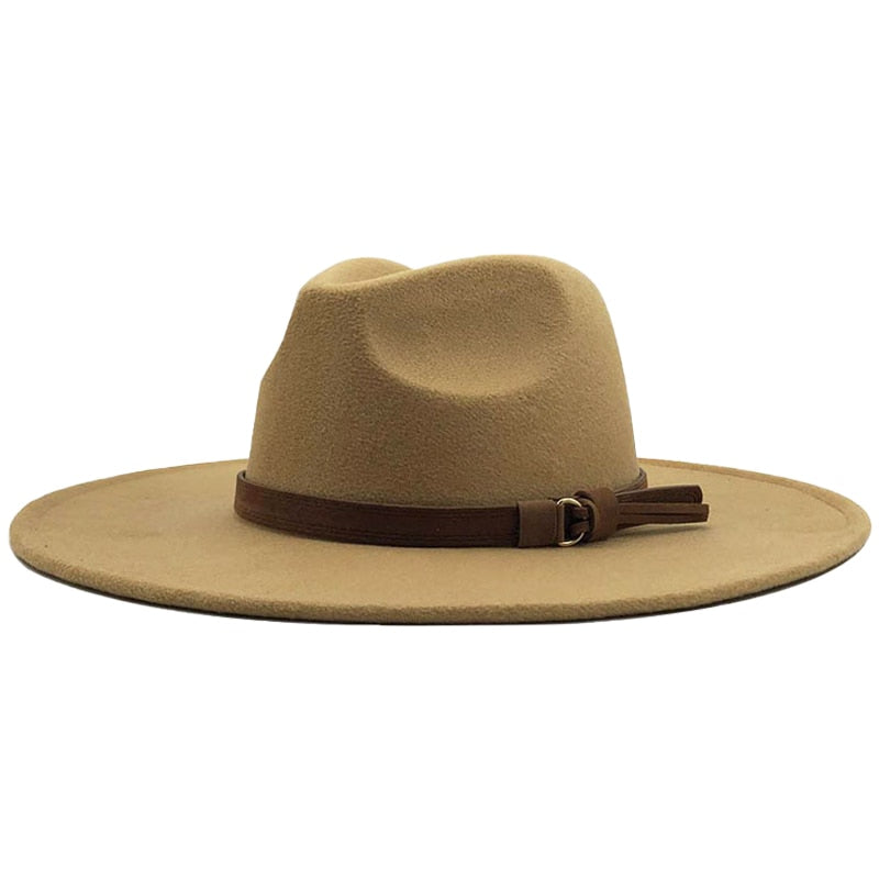 Atlanta - Wide Brim Fedora Hat- Brown Medium 56-58cm / Brown