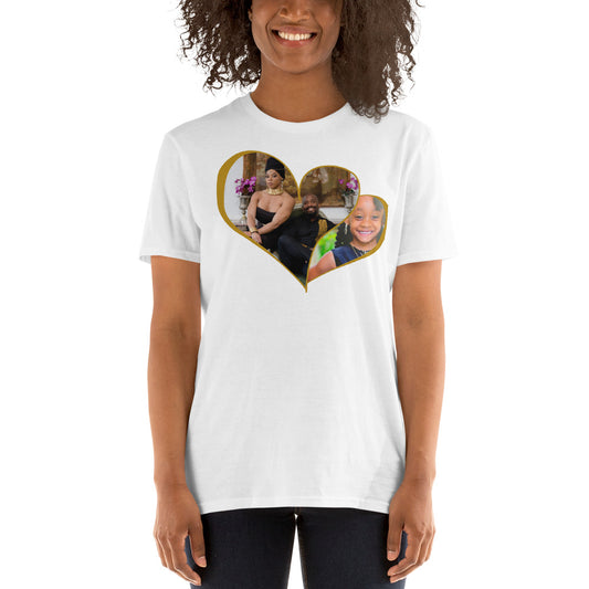Custom V-Day Heart Short-Sleeve Unisex T-Shirt
